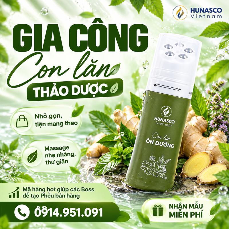 Gia công con lăn massage thảo dược