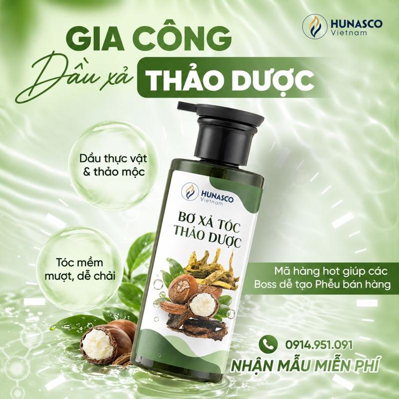 Gia công dầu xả & kem ủ tóc thảo dược