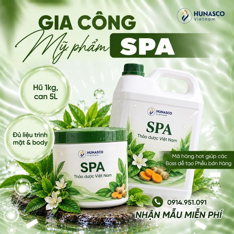 Gia công mỹ phẩm spa quy cách lớn
