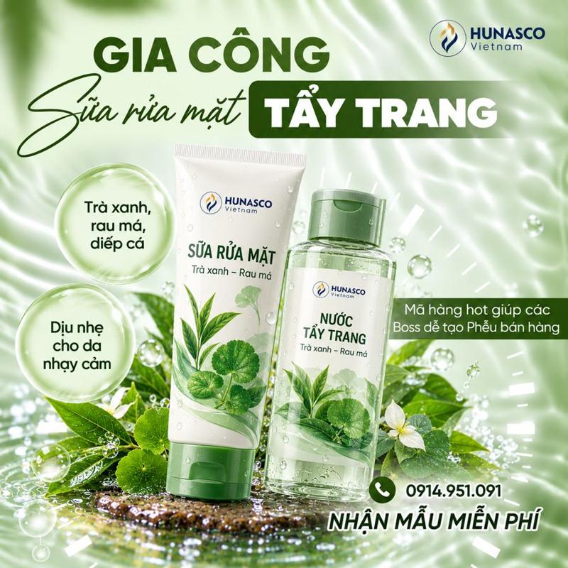 Gia công sữa rửa mặt & tẩy trang