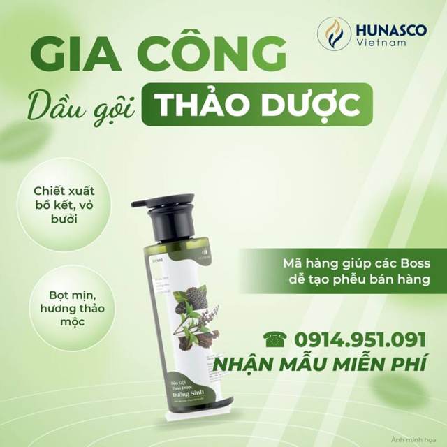 Gia công dầu gội thảo dược