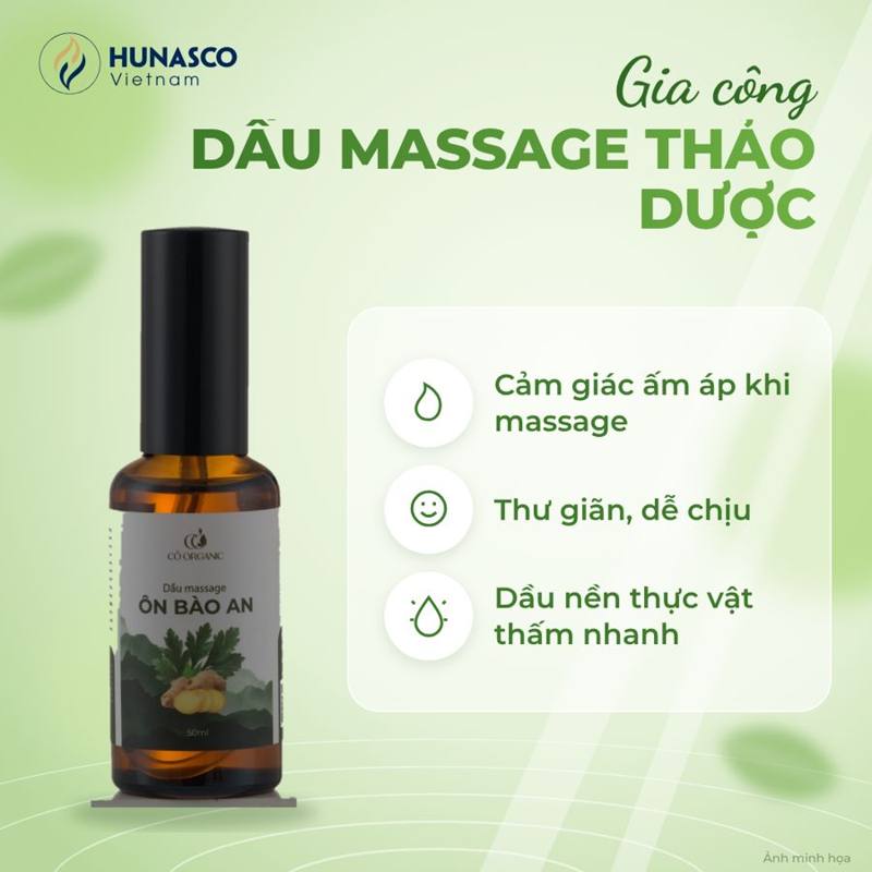 Gia công dầu massage thảo dược làm ấm – ảnh 3