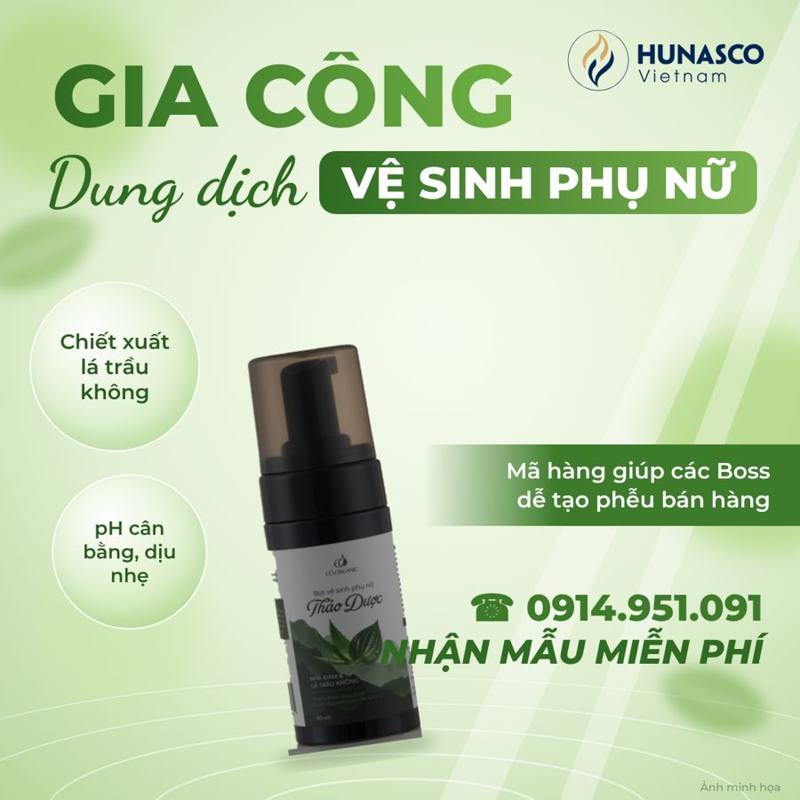 Gia công dung dịch vệ sinh phụ nữ thảo dược