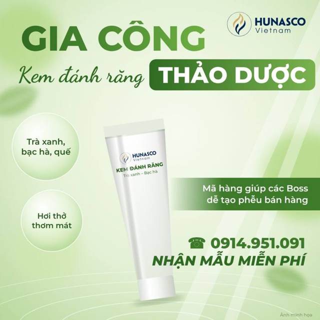 Gia công kem đánh răng & nước súc miệng thảo dược