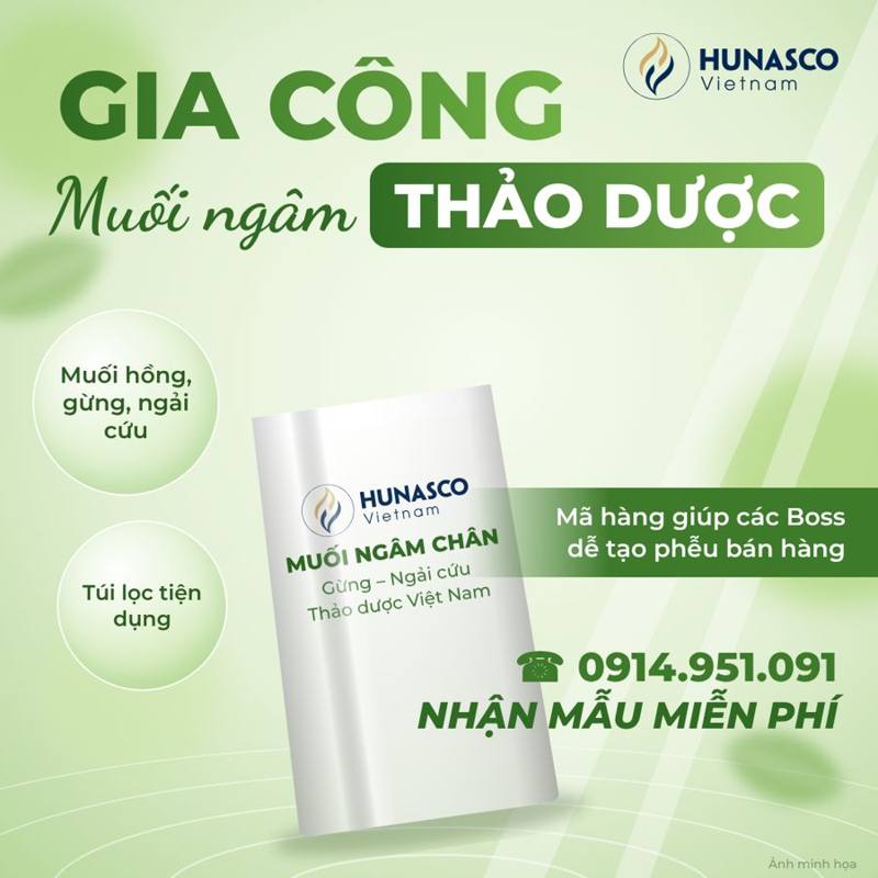 Gia công muối ngâm chân thảo dược