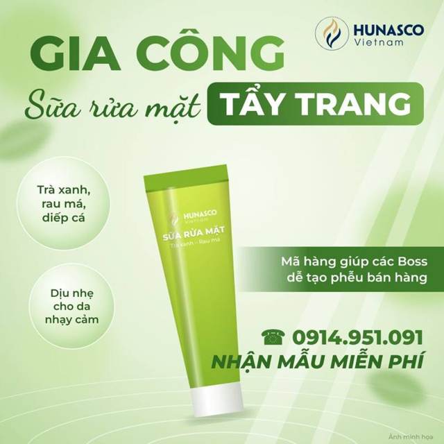 Gia công sữa rửa mặt & tẩy trang