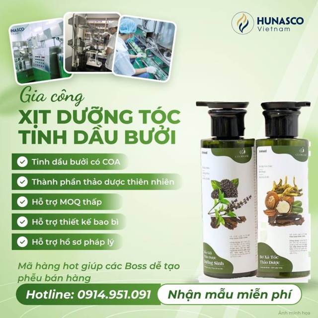 Gia công xịt dưỡng tóc tinh dầu bưởi – ảnh 2