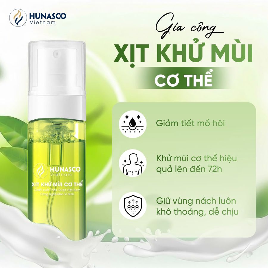 Xịt khử mùi cơ thể chiết xuất thảo dược Việt Nam